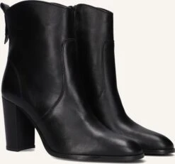 Blasz 165 Leder-Stiefeletten in Schwarz mit Blockabsatz