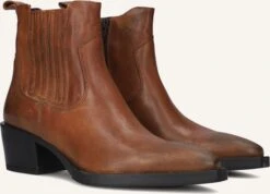 Blasz Damen Leder-Stiefeletten in Braun – Modell 34 mit Blockabsatz