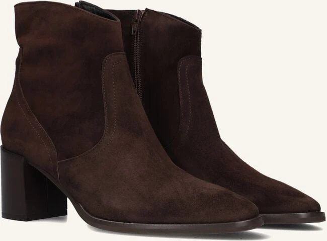 Blasz 102 Elegante Damen Stiefeletten – Braunes Wildleder mit Blockabsatz 3 Blasz 102 Elegante Damen Stiefeletten – Braunes Wildleder mit Blockabsatz