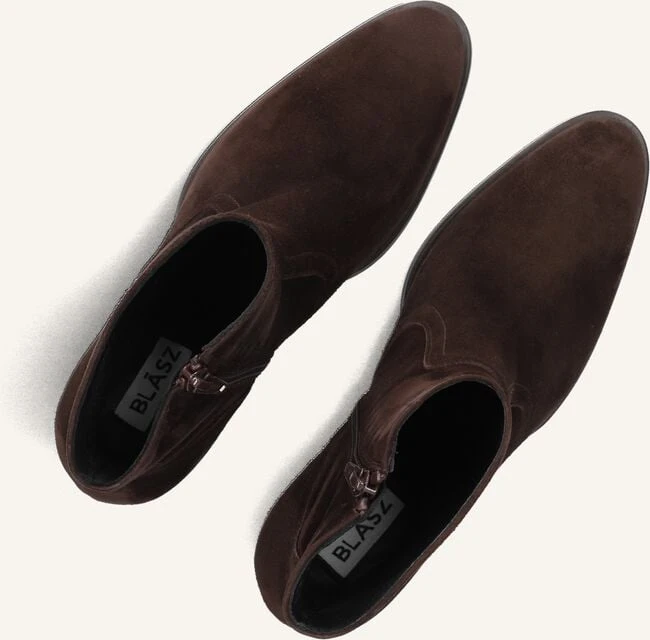 Blasz 102 Elegante Damen Stiefeletten – Braunes Wildleder mit Blockabsatz 6 Blasz 102 Elegante Damen Stiefeletten – Braunes Wildleder mit Blockabsatz – Bild 4