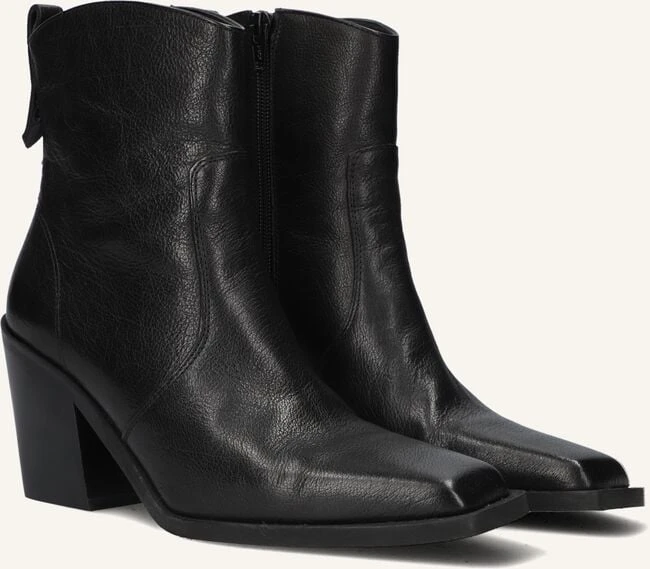 Blasz Damen Stiefeletten 14 - Schwarze Leder Stiefeletten mit Blockabsatz 3 Blasz Damen Stiefeletten 14 - Schwarze Leder Stiefeletten mit Blockabsatz