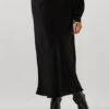 Summum Midirock Skirt Heavy Silk Touch - Schwarz -Teveo Geschaft 292867 1