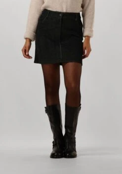 By-bar Josie Cord Skirt - Schwarzer Cord-Minirock für Damen