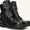 A.S.98 Stiefeletten B80221 - Exklusive Damen-Lederstiefel in Schwarz