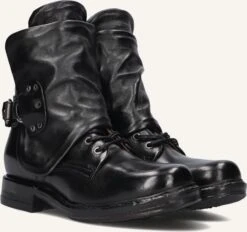 A.S.98 Stiefeletten B80221 - Exklusive Damen-Lederstiefel in Schwarz