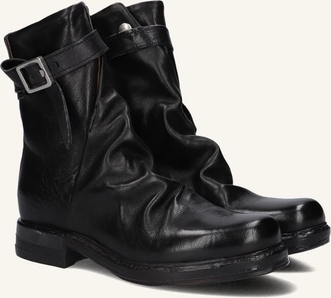 A.S.98 Damen Leder Stiefeletten B80213 in Schwarz 3 A.S.98 Damen Leder Stiefeletten B80213 in Schwarz