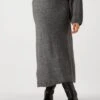 EDITED Panja Knit Skirt Maxirock in Dunkelgrau -Teveo Geschaft 293696 1