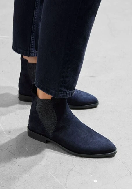 Stefano Lauran Damen Stiefeletten S3289 aus blauem Wildleder 7 Stefano Lauran Damen Stiefeletten S3289 aus blauem Wildleder – Bild 5