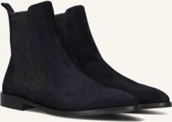 Stefano Lauran Damen Stiefeletten S3283 in Blau aus Wildleder