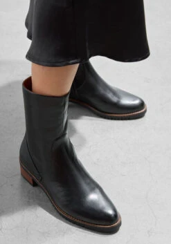 Everybody Damen Stiefeletten Bee - Schwarzes Echtleder mit Blockabsatz -Teveo Geschaft 294244 7