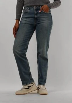 Mos Mosh Rachel Galleon Straight Leg Jeans - Blau