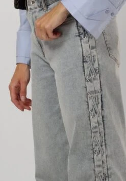 Catwalk Junkie Light Blue Wide Jeans with Lace Detail 7 Catwalk Junkie Light Blue Wide Jeans with Lace Detail -Teveo Geschaft 294772 3