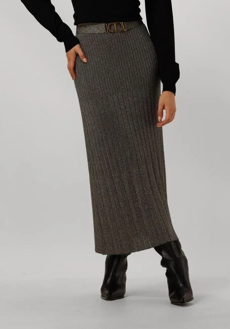 Twinset Milano Damen Maxirock Taupe Glitter 242tt3462 3 Twinset Milano Damen Maxirock Taupe Glitter 242tt3462