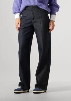 Object Objzilvio High Waist Wide Leg Marina Jeans - Dark Blue