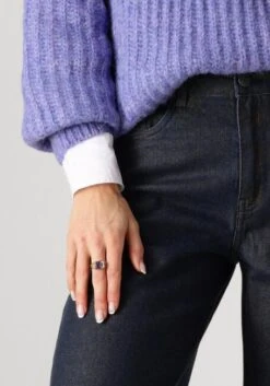 Object Objzilvio High Waist Wide Leg Marina Jeans - Dark Blue -Teveo Geschaft 294954 3