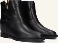 Via Roma 15 Santa Monica 2576 Schwarze Leder-Stiefeletten