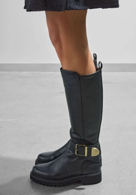 Lina Locchi V66 Damen Stiefeletten aus schwarzem Leder 7 Lina Locchi V66 Damen Stiefeletten aus schwarzem Leder – Bild 5