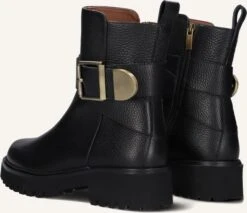 Lina Locchi V59 Schwarze Leder-Stiefeletten mit Blockabsatz -Teveo Geschaft 295599 3