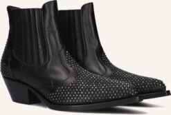 Stefano Lauran Stiefeletten 9706r - Elegante Leder-Boots in Schwarz