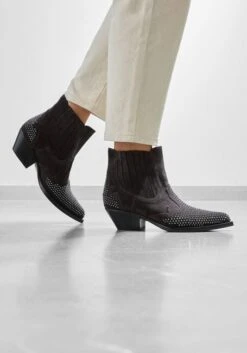 Stefano Lauran Damen Stiefeletten 9706r - Grau Wildleder mit Blockabsatz -Teveo Geschaft 296058 8