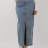 Alix The Label Ladies Woven Maxi Denim Skirt - Blue -Teveo Geschaft 296149 1