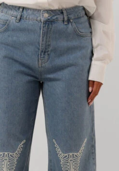 Alix The Label Ladies Woven Denim Bull Pants - Wide Leg Light Blue 7 Alix The Label Ladies Woven Denim Bull Pants - Wide Leg Light Blue -Teveo Geschaft 296153 3