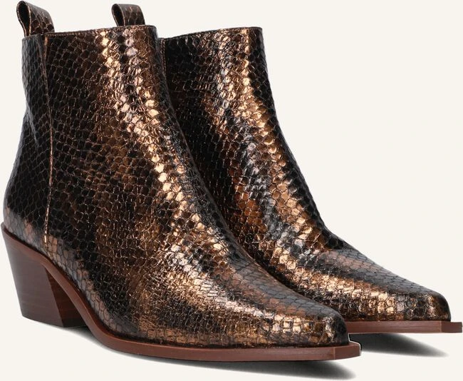 Lodi Koo5013 Stiefeletten in Bronze - Elegante Damen Leder-Boots 3 Lodi Koo5013 Stiefeletten in Bronze - Elegante Damen Leder-Boots