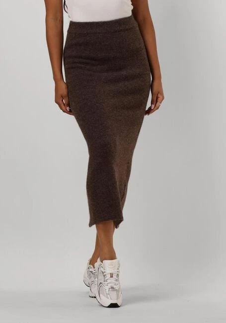 Neo Noir Ashanti Knit Skirt – Brauner Midirock für Damen 3 Neo Noir Ashanti Knit Skirt – Brauner Midirock für Damen
