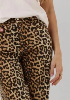 Y.A.S Yasleonora High Waist Wide Leg Jeans - Brown Leopard Print -Teveo Geschaft 297360 3