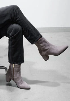 Lina Locchi 8543 Elegante Wildleder Stiefeletten in Grau -Teveo Geschaft 297418 7