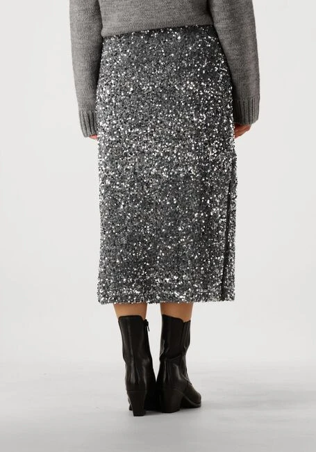 Notre-V NV-Embla Silberner Midirock – Eleganter Glitter-Look 4 Notre-V NV-Embla Silberner Midirock – Eleganter Glitter-Look – Bild 2