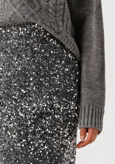 Notre-V NV-Embla Silberner Midirock – Eleganter Glitter-Look 5 Notre-V NV-Embla Silberner Midirock – Eleganter Glitter-Look – Bild 3