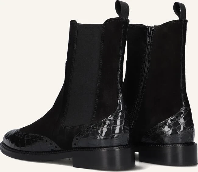 Pertini 32068 Damen Stiefeletten aus schwarzem Wildleder 4 Pertini 32068 Damen Stiefeletten aus schwarzem Wildleder – Bild 2