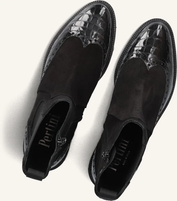 Pertini 32068 Damen Stiefeletten aus schwarzem Wildleder 6 Pertini 32068 Damen Stiefeletten aus schwarzem Wildleder – Bild 4