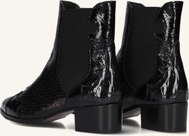 Pertini 30961 Schwarze Leder-Stiefeletten für Damen 4 Pertini 30961 Schwarze Leder-Stiefeletten für Damen – Bild 2