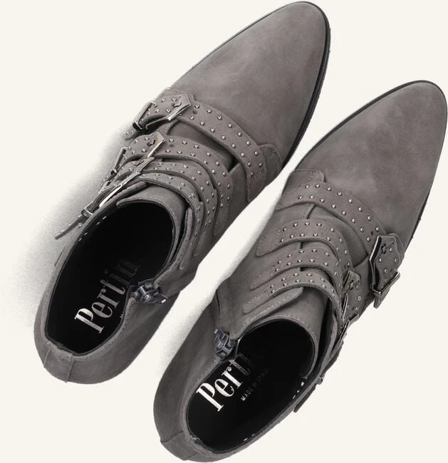 Pertini 12368 Graue Wildleder Stiefeletten für Damen 6 Pertini 12368 Graue Wildleder Stiefeletten für Damen – Bild 4