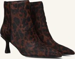 Stefano Lauran Botin - Elegante Lederstiefeletten in Schwarz mit Kitten-Heel