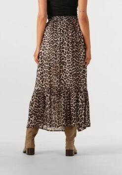 Suncoo Midirock Fado - Brauner Damenrock mit Tier-Aufdruck -Teveo Geschaft 300728 2