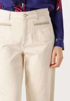 Mos Mosh MMColette Clay Straight Leg Jeans - Ecru Denim -Teveo Geschaft 301210 3
