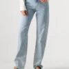 Calvin Klein High Rise Straight Leg Jeans für Damen in Hellblau