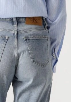 Calvin Klein Women's Mom Jeans - High-Waisted Blue Denim -Teveo Geschaft 301515 3