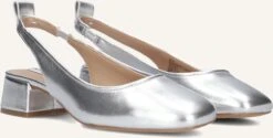 Steve Madden Smitten Slingbacks - Elegante Silberne Pumps mit Blockabsatz