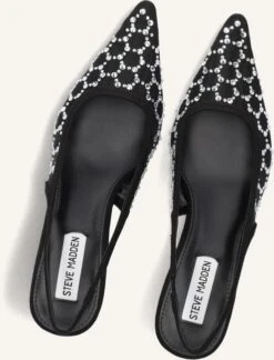 Steve Madden Kari-mr Slingbacks in Schwarz mit Glitter-Finish -Teveo Geschaft 302550 5