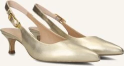 Unisa Ibon Slingbacks in Goldfarbenem Leder