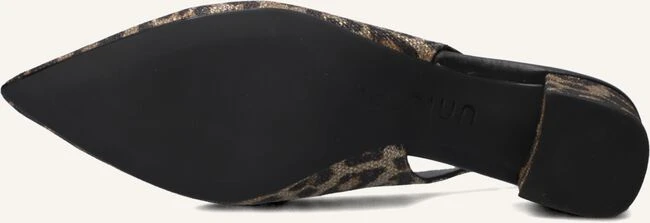 Unisa Jensen Braune Slingbacks mit Leoprint & Blockabsatz 5 Unisa Jensen Braune Slingbacks mit Leoprint & Blockabsatz – Bild 3