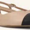 Unisa Ashley Beige Leather Slingbacks with Kitten Heel 1 Unisa Ashley Beige Leather Slingbacks with Kitten Heel -Teveo Geschaft 303027 1