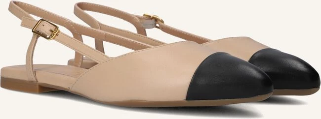 Unisa Ashley Beige Leather Slingbacks with Kitten Heel 3 Unisa Ashley Beige Leather Slingbacks with Kitten Heel