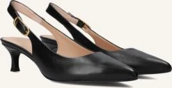 Unisa Ibon Slingbacks in Schwarz - Elegante Damen Kitten Heels