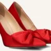 Omoda Atelier Pumps X Iris - Dae in Rot mit Schleifen-Detail -Teveo Geschaft 303051 1
