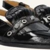 Via Vai Jazz Tammi Black Patent Leather Slingbacks